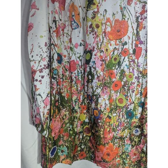 Flower Kimono White color size XL NWT - Picture 7 of 8
